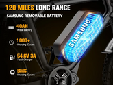 Axiniu Original 52V 40Ah Replacement Battery for EG-20F-F01 Electric Bikes
