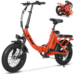 Axiniu YY02 Foldable Electric Bike 13AH Battery with 16"×3.0" Tire