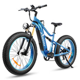 Axiniu Electric Bike for Adults, 1800W Motor 52V 30Ah Samsung Battery Electric Mountain Bicycles, 26" Fat Tire Full Suspension Beach Snow Off Road E Bike, 35MPH & 120 Miles Long Range Ebike