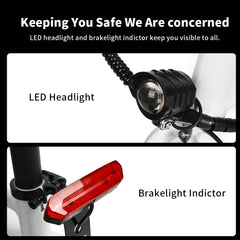 Axiniu 20" Folding Electric Bike丨850W Electric Bikes for Adults丨48V 13Ah Portable Battery丨48.5Lbs Lightweight Folding E-Bike丨60 Miles Range丨25mph Speed - Class 2 Fat TIre Ebike