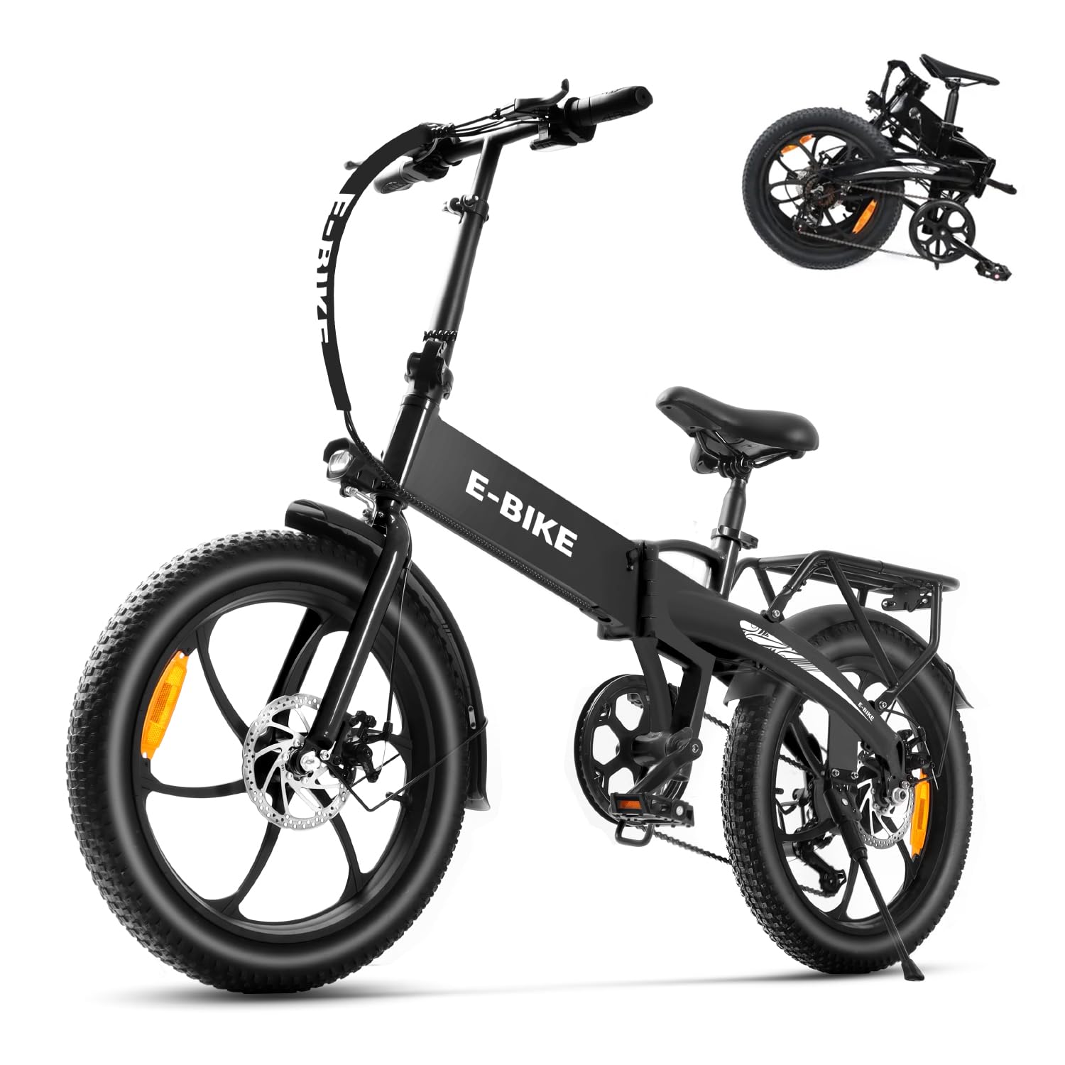 Axiniu 20" Folding Electric Bike丨850W Electric Bikes for Adults丨48V 13Ah Portable Battery丨48.5Lbs Lightweight Folding E-Bike丨60 Miles Range丨25mph Speed - Class 2 Fat TIre Ebike