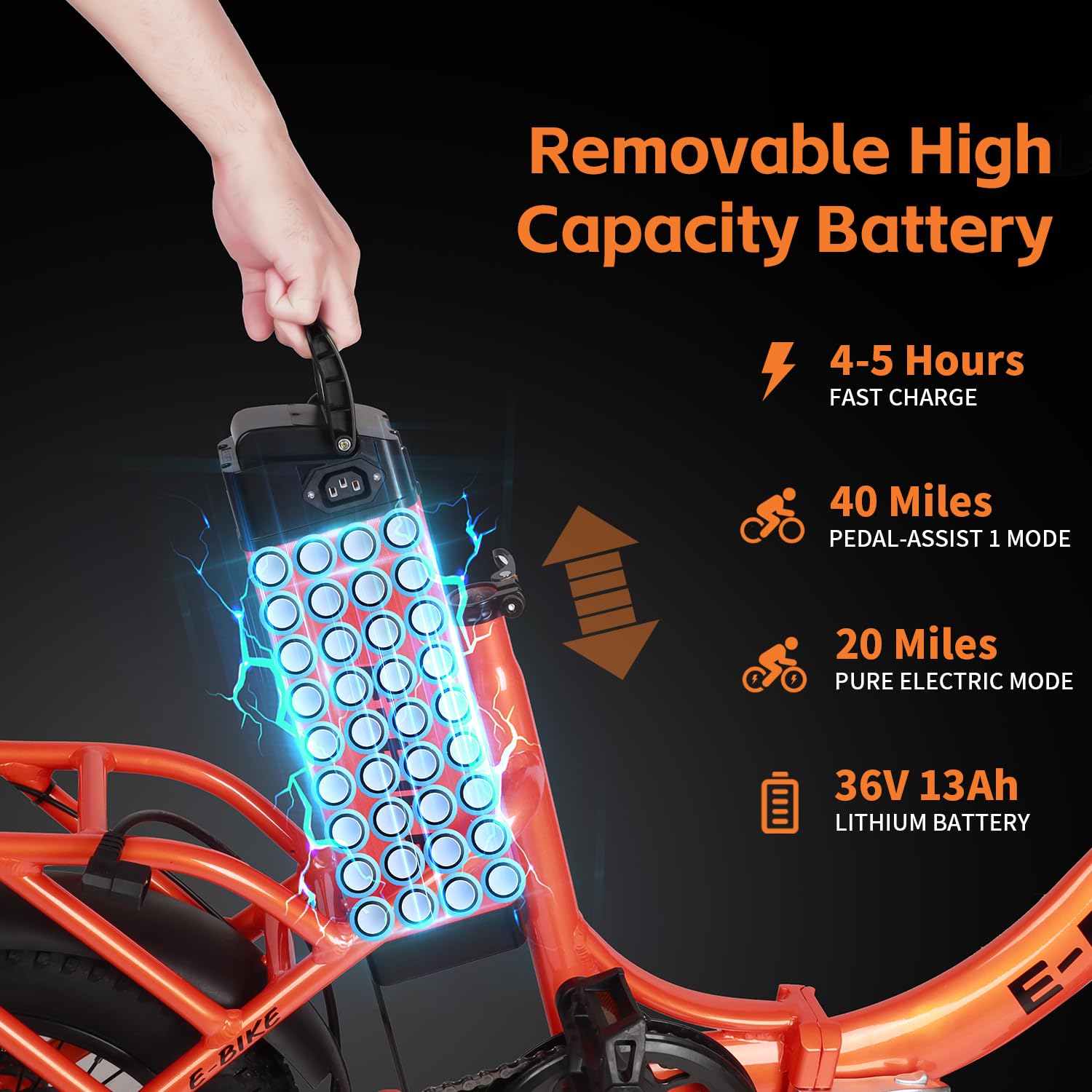 Axiniu YY02 Foldable Electric Bike 13AH Battery with 16"×3.0" Tire