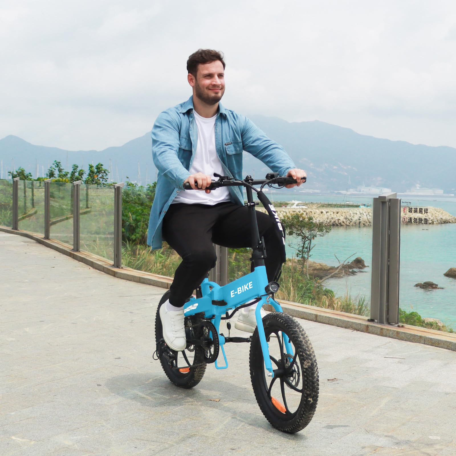 Axiniu 20" Folding Electric Bike丨850W Electric Bikes for Adults丨48V 13Ah Portable Battery丨48.5Lbs Lightweight Folding E-Bike丨60 Miles Range丨25mph Speed - Class 2 Fat TIre Ebike